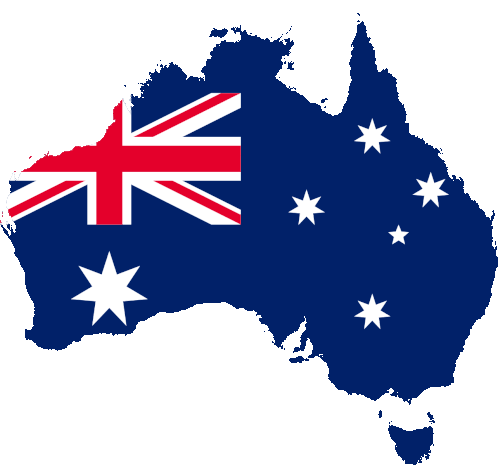 Flag Map Of Australia Flags Of The World Sticker - Flag Map Of Australia Flags Of The World Country Flags Stickers