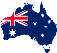 Flag Map Of Australia Flags Of The World Sticker - Flag Map Of Australia Flags Of The World Country Flags Stickers