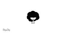 a black and white drawing of a tree with a triangle in the middle of it .