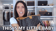 This Is My Little Baby Shea Whitney GIF - This Is My Little Baby Shea Whitney Attached To A Bag GIFs