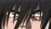 a close up of a person 's face with the words `` no obstante '' written on the bottom .