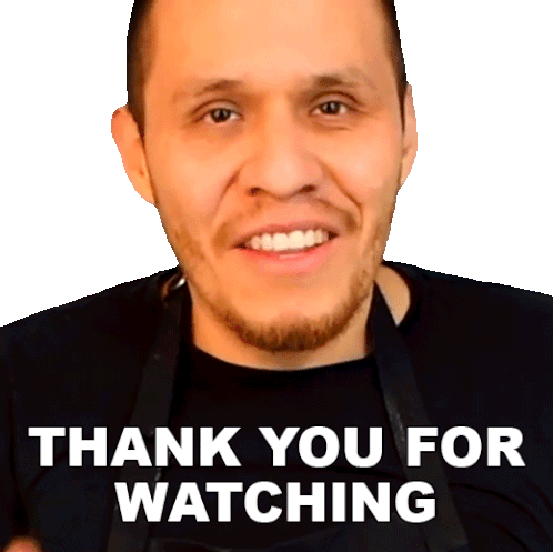 Thank You For Watching Daniel Hernandez Sticker - Thank You For Watching Daniel Hernandez A Knead To Bake Stickers