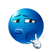 a blue smiley face with a hand pointing at it