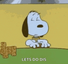 Snoopy Pokerdog GIF