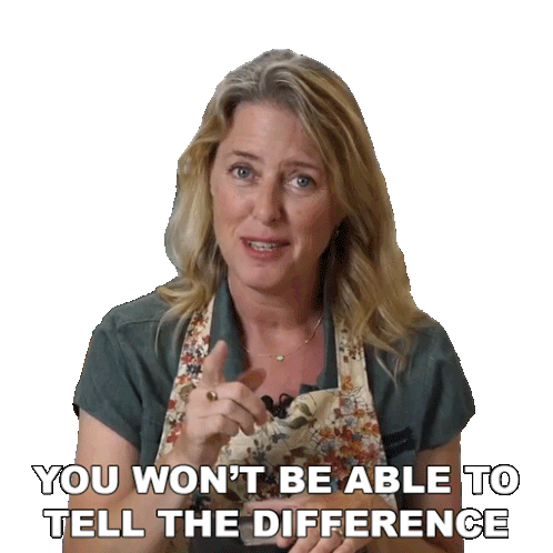 You Won'T Be Able To Tell The Difference Jill Dalton Sticker - You Won'T Be Able To Tell The Difference Jill Dalton The Whole Food Plant Based Cooking Show Stickers