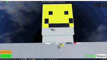 a computer screen with a smiley face on it and the words $ 121989 teleport