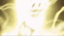 a blurred image of a person with a yellow background