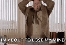 Chris Farley Losing My Mind GIF - Chris Farley Losing My Mind Stress GIFs