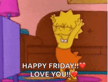lisa simpson friday the simpsons dancing payday feels
