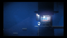 a screenshot of a video game with a light coming out of the corner