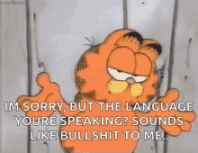 Garfield Idk GIF - Garfield Idk Sorrynotsorry GIFs
