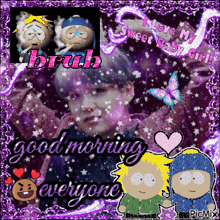 a collage of south park characters with the words i love my sweet baby girl