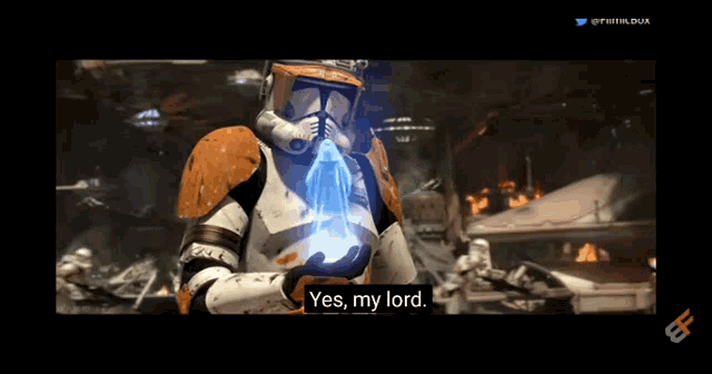 Yes My Lord Star Wars GIF - Yes My Lord Star Wars Hologram 