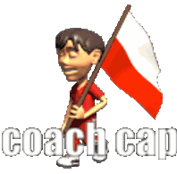 Coach Cap Poland Sticker - Coach Cap Poland Polish Stickers