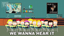 We Wanna Hear It Wendy Testaburger GIF - We Wanna Hear It Wendy Testaburger South Park GIFs