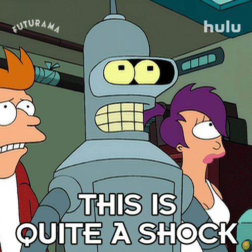 This Is Quite A Shock Bender GIF - This Is Quite A Shock Bender Futurama GIFs