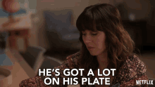 Hes Got A Lot On His Plate Linda Cardellini GIF