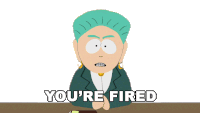 Youre Fired Mayor Mcdaniels Sticker - Youre Fired Mayor Mcdaniels South Park Stickers