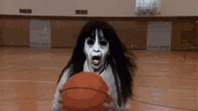 ghost halloween basketball
