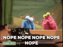 Nope Sesame GIF - Nope Sesame Street GIFs