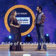 Kiccha Sudeep Nayanthara GIF - Kiccha Sudeep Nayanthara Pride Of Kannada Cinema GIFs