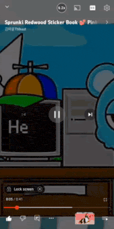 a video of sprunki redwood sticker book is playing
