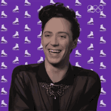 Laughing Figure Skating GIF - Laughing Figure Skating Johnny Weir GIFs