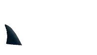 a pixel art of a shark 's fin against a white background