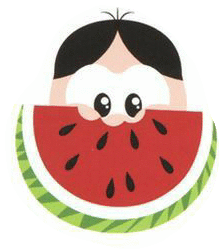 Hungry Watermelon Sticker - Hungry Watermelon Cucurbitaceae Stickers