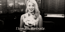Love GIF - Diana Agron I Love You Obviously I Love You GIFs
