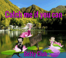 Betty Boop Mermaids GIF - Betty Boop Mermaids Lily Pads GIFs