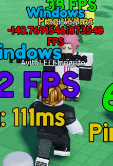 a screenshot of a video game that says 2 fps and 111ms