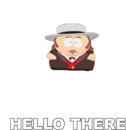 Hello There Eric Cartman Sticker - Hello There Eric Cartman South Park Stickers