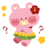 Heart Bear Sticker - Heart Bear Cute Stickers