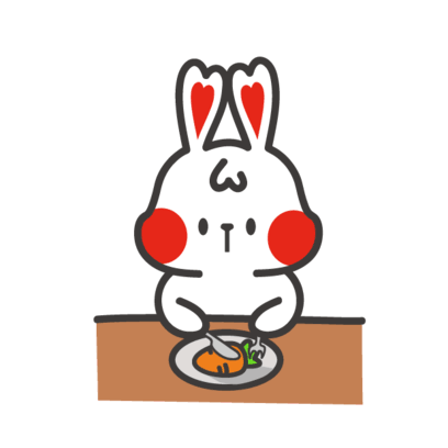 White Rabbit Sticker - White Rabbit Carrot Stickers