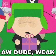Aw Dude Weak Kyle Broflovski GIF - Aw Dude Weak Kyle Broflovski South Park GIFs