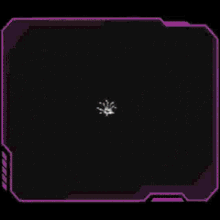 a purple frame with a gray background and a purple border .