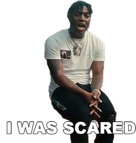 I Was Scared Fredo Bang Sticker - I Was Scared Fredo Bang Monsters Song Stickers
