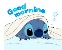 Stitch Morning Sticker - Stitch Morning Stickers