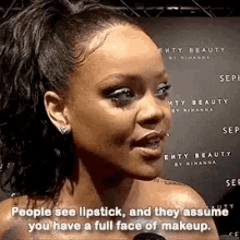 Lipstick Rihanna GIF
