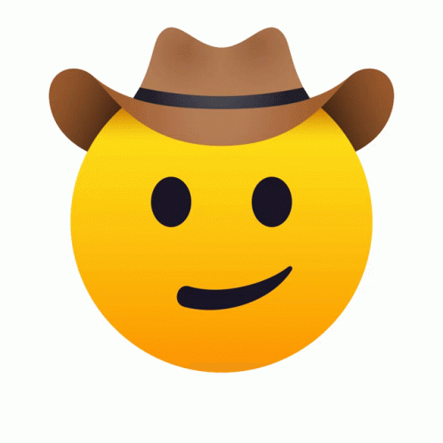 Cowboy Hat Face Joypixels Sticker - Cowboy Hat Face Joypixels Wink ...