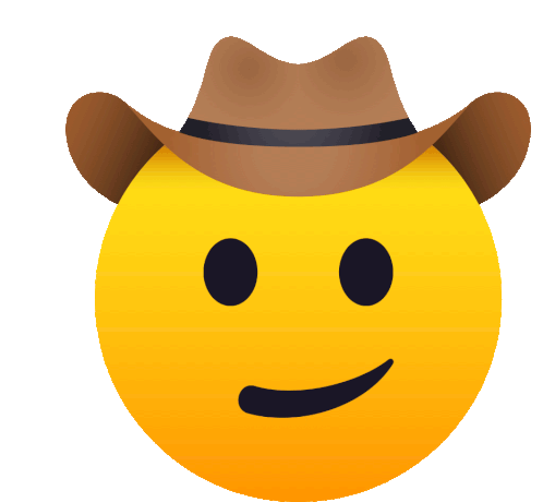 Cowboy Hat Face Joypixels Sticker - Cowboy Hat Face Joypixels Wink Stickers