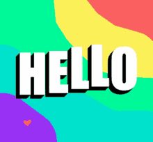 Hello Colorful GIF