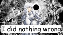 a black and white drawing of a woman with the words " i did nothing wrong " below it