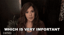 Which Is Very Important Maria Canals Barrera GIF - Which Is Very Important Maria Canals Barrera Cameo GIFs