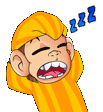 Sleepy Monkey Bored Hash Club Sticker - Sleepy Monkey Bored Hash Club Stickers