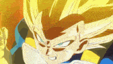 a close up of a cartoon character 's face