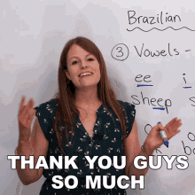 Thank You Guys So Much Emma GIF - Thank You Guys So Much Emma Learn English With Emma GIFs