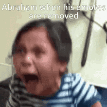 Abraham When His Emotes Are Removed GIF - Abraham When His Emotes Are Removed Screaming GIFs