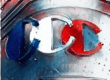 a red , white , and blue champion logo on a white background .